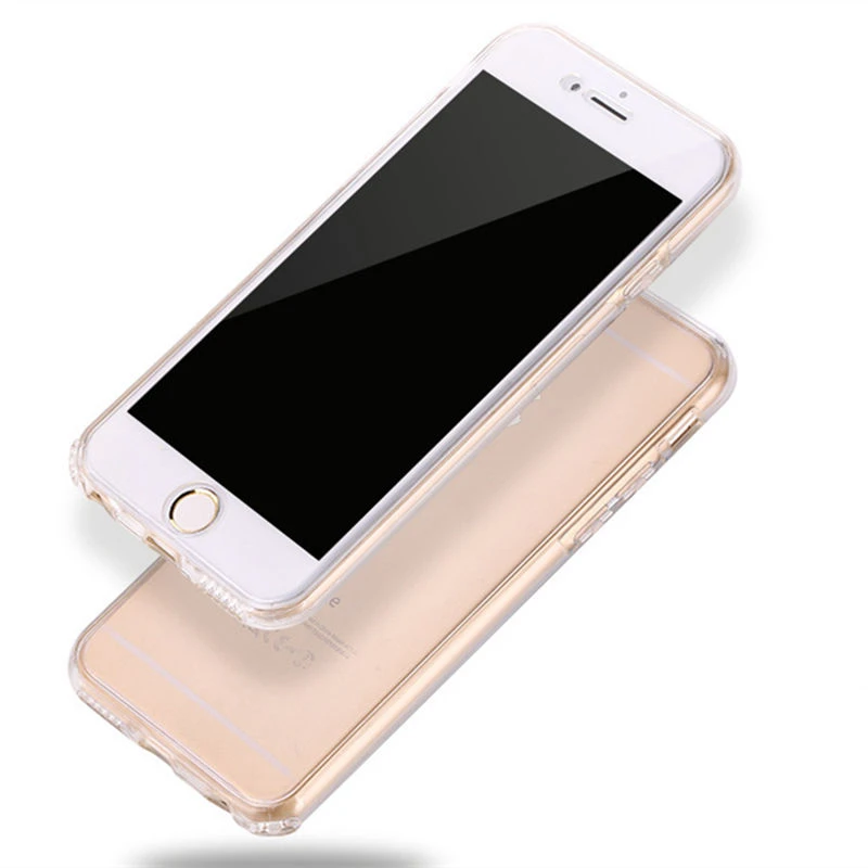 Front Back Cover Ultra Thin Full Body Protector Clear Silicone Soft Shell For iPhone X 6 6s 7 8 Plus Phone Cases 360 Degree |