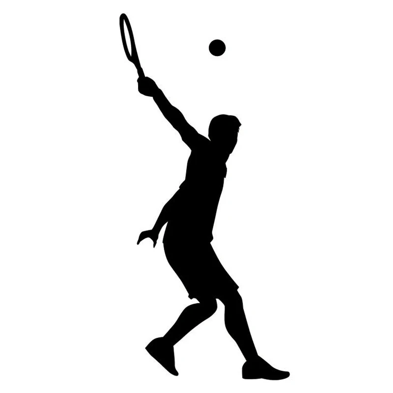 

7.8CM*16.8CM Interesting Tennis Sport Decor Car Sticker Vinyl Decal S9-0404