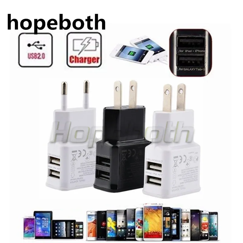 Настенное зарядное устройство с двумя usb портами 5 В 1 А или 2 А|adapter for samsung|5v 2a eucharger