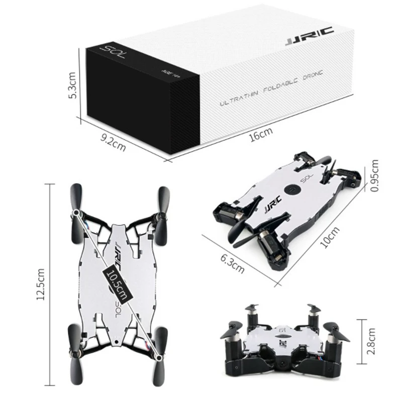 Складной мини Дрон с камерой 720P FPV Wi Fi вертолет управлением карманный портативный