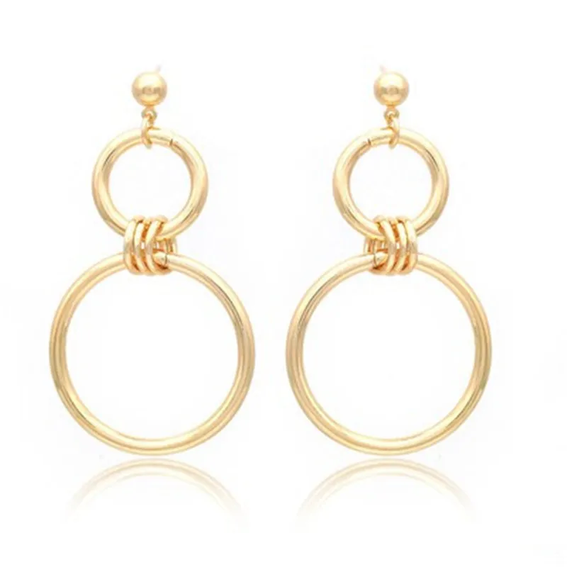 Модные Подвесные серьги 2019 мяч геометрический сплав для женщин Висячие в форме