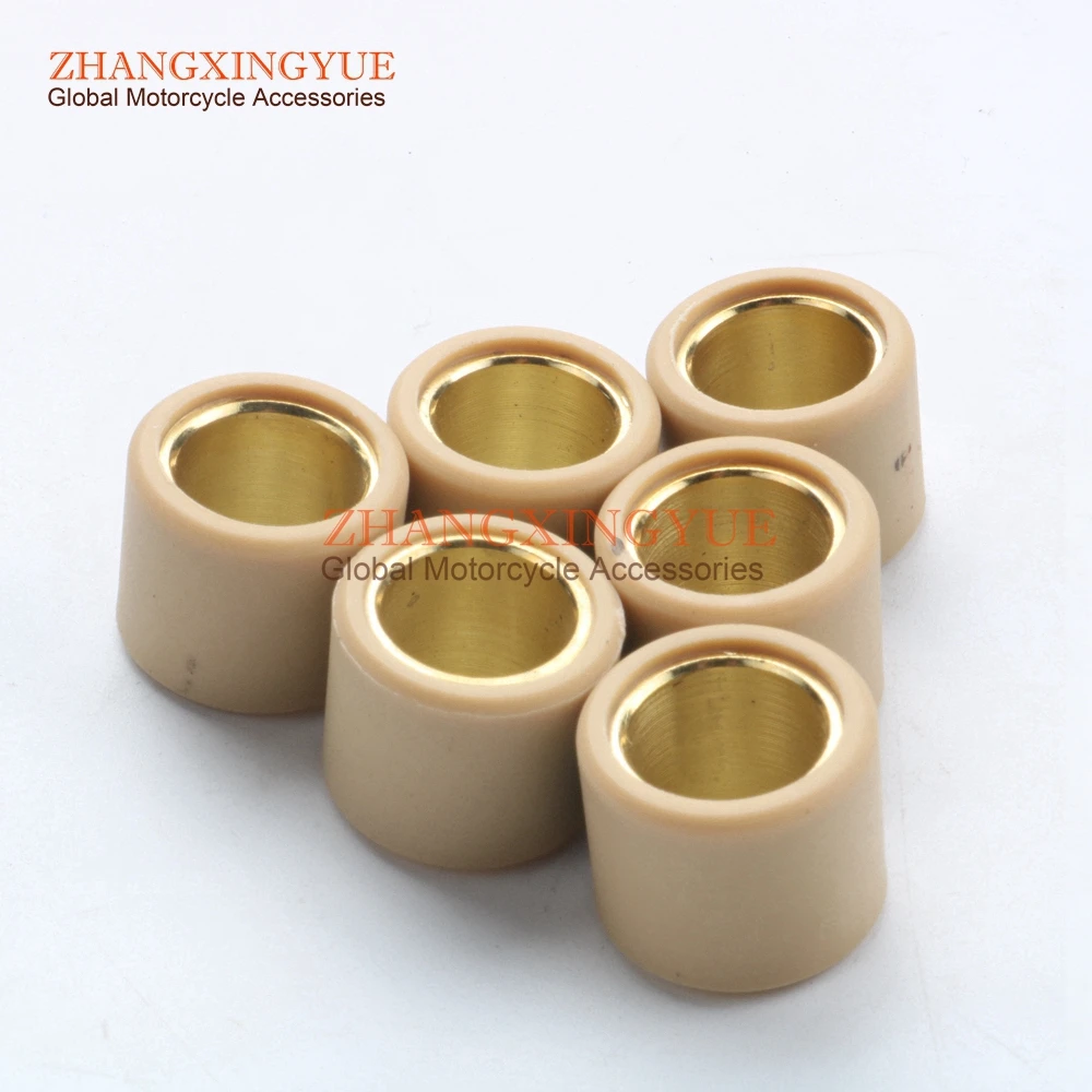 

6 шт. вариаторные весы, круглые 21x17 мм 13 г для PIAGGIO 250 Беверли Tourer Eu3 Carnaby Vespa Gts- Abs X7 X8 X9 Eu3 250cc