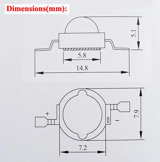 

100pcs/lot 3W High Power led Chartreuse 560NM-565NM led Lamp with 20mm base