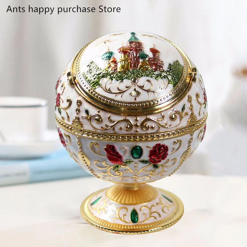 Европейская пепельница с крышкой мода креативная личность тренд многоцелевой