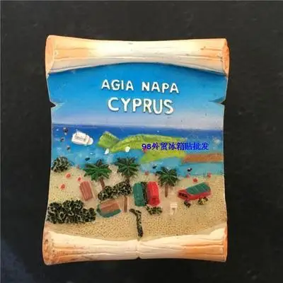 Туристическая память о прекрасном ландшафте магнита на холодильник из смолы