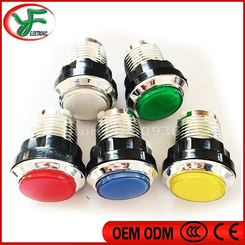 Бесплатная доставка 5 шт./лот старт Аркады Кнопка с микропереключателем для