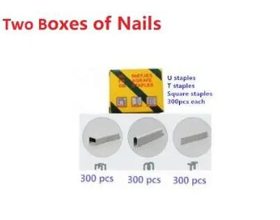 Two boxes of nails UZWELL ногтей степлер - Цвет: Two boxes of nails