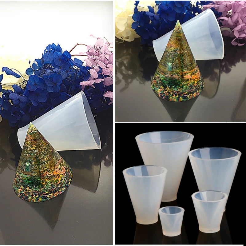 

DIY Silicone Cone Mold for Resin Epoxy Casting Jewelry Making Craft Tools Mould