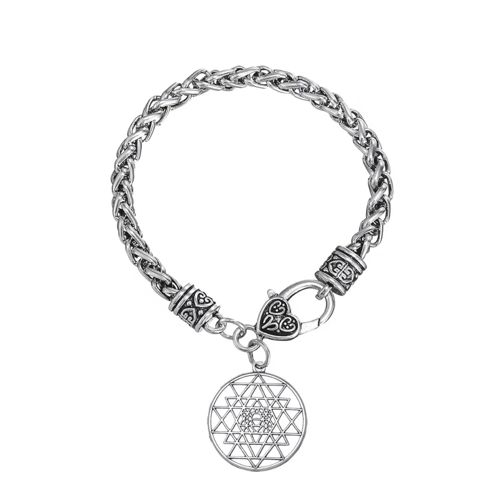 Браслет из мандалы давапара для мужчин с 3 м глазом индийская богиня Йога