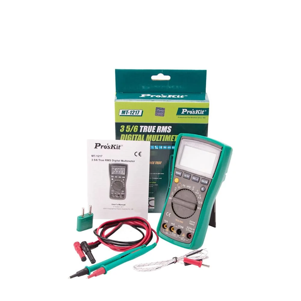 Pro 'skit 3 5/6 True RMS цифровой мультиметр Авто диапазон частоты емкость Температура DMM