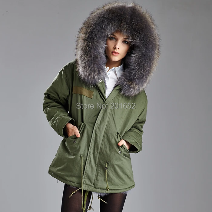 Зимняя женская куртка пальто толстое новое женские парки армейский зеленый с