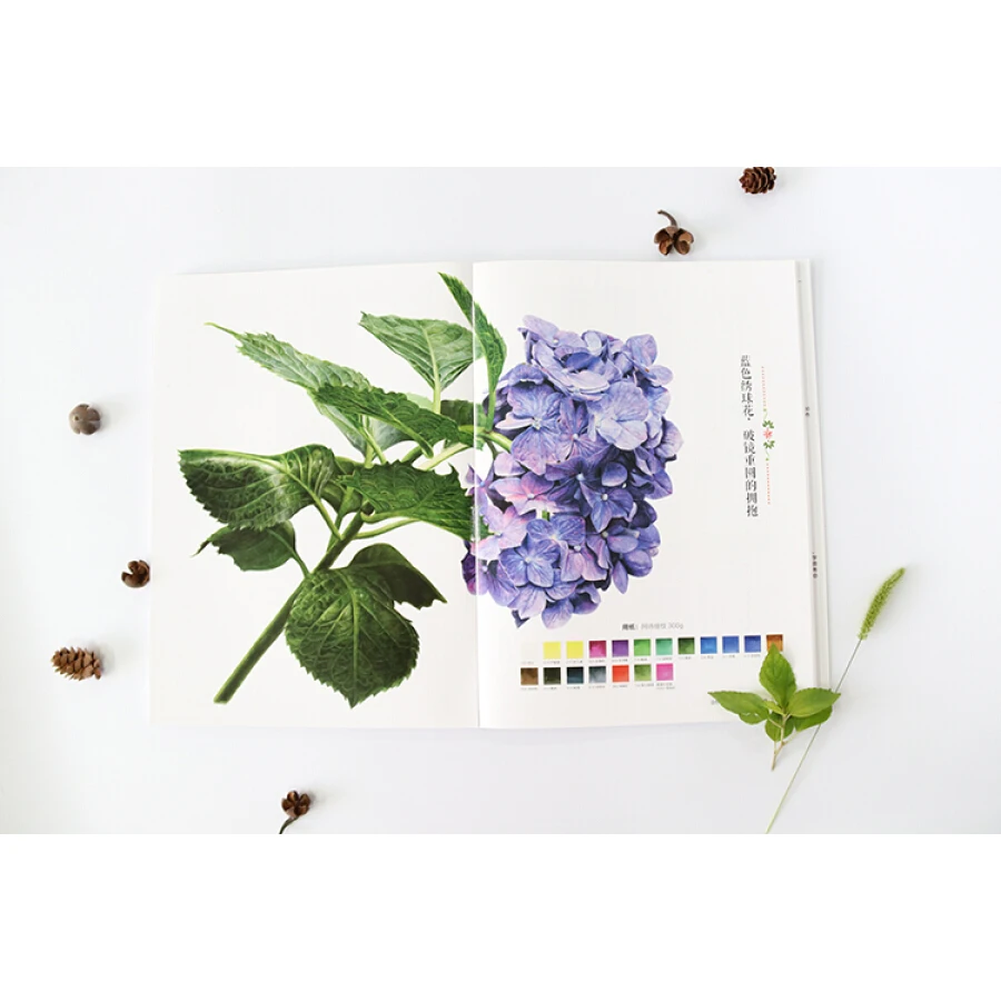 Альбом для рисования цветов и растений взрослых детей (+ 1 Закладка) |