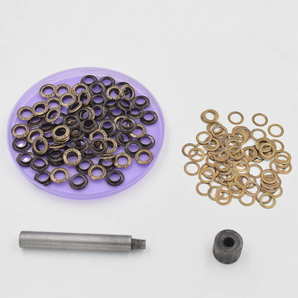 

(100pieces/lot) inner diameter of8mm metal atmospheric eye. Shoebox holes. Canopy cloth drawstring holes. Eyelets. corn.
