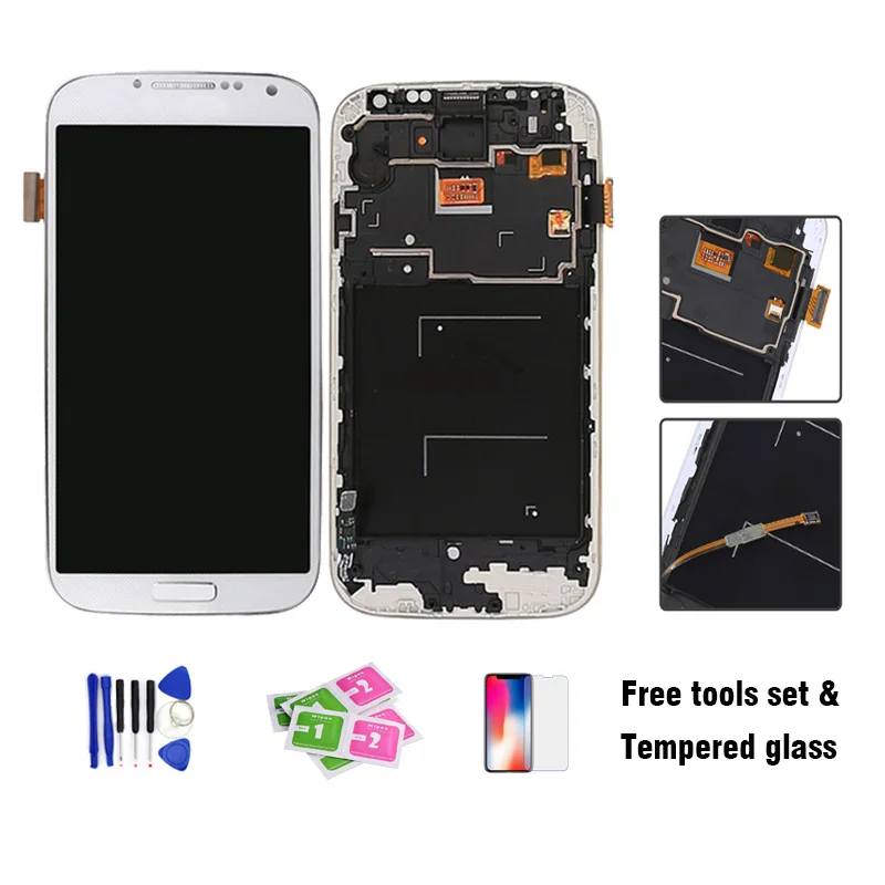 100% тестирование нового для Samsung Galaxy S4 i9500 i9505 i9515 E300S i337 ЖК дисплей Дисплей