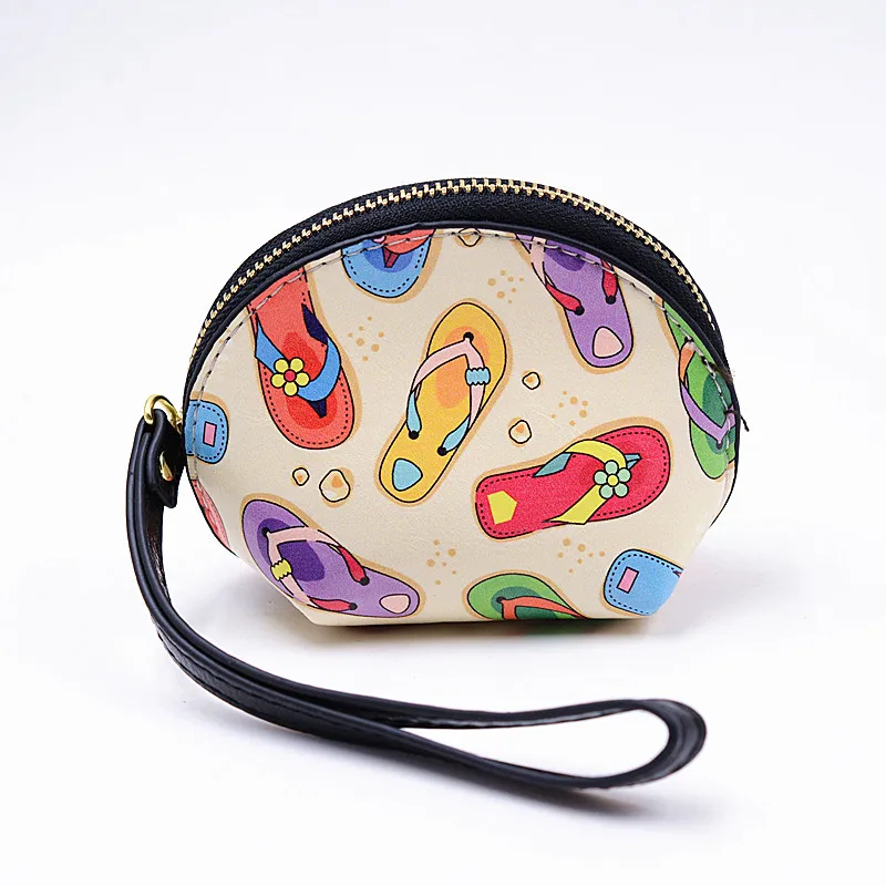 Дизайнерский женский кошелек для монет мини сумочка в форме ракушки на запястье