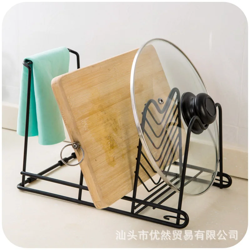 SUS 304 стеллаж для хранения кухонной посуды крышка кастрюли инструмент переноска