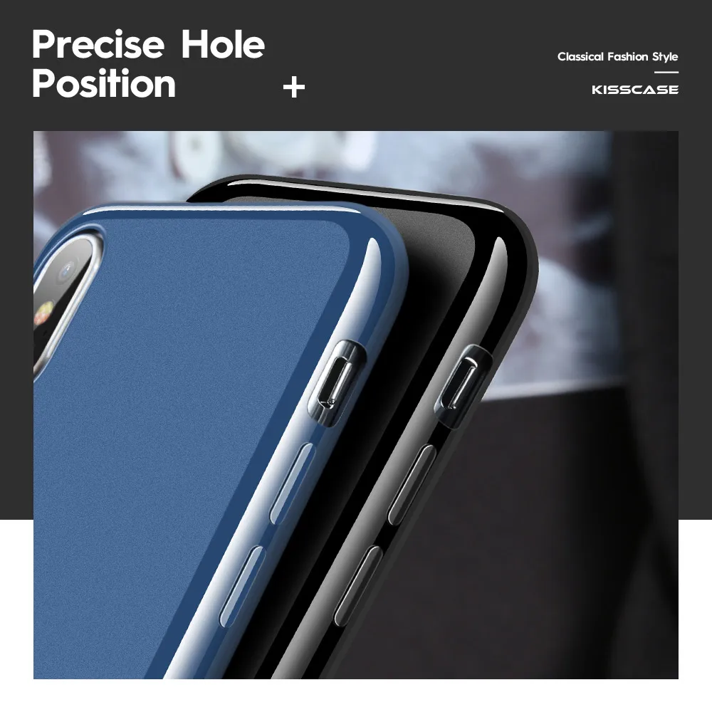 KISSCASE Ультратонкий чехол для iPhone X 7 8 6 6S Plus XR XS MAX Мягкий из ТПУ 5 5S задняя крышка Fundas