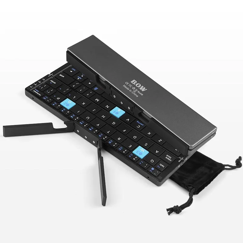Новинка 2019 Мини клавиатура Портативная Складная bluetooth беспроводная с