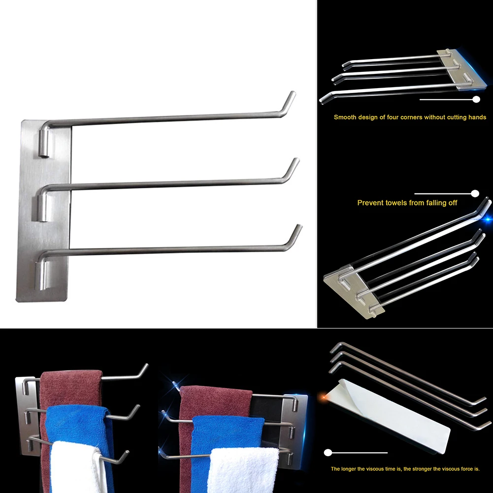 Вешалка для полотенец из нержавеющей стали легкая большая емкость дуга