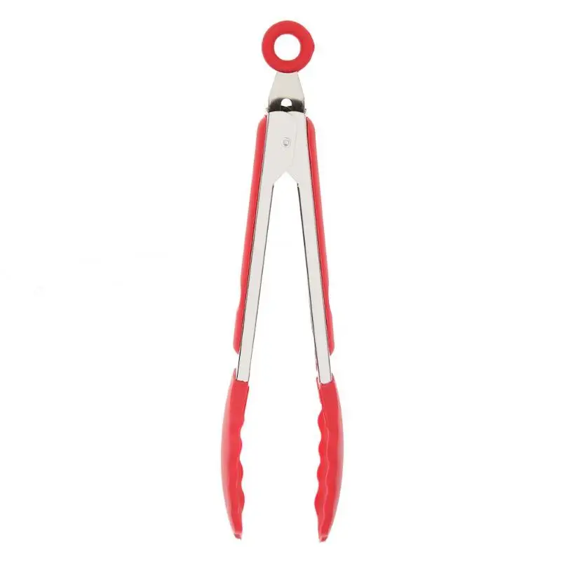 Силиконовые кухонные щипцы для барбекю, барбекю, мяса, зажим для еды, щипцы с ручкой из нержавеющей стали, кухонные инструменты для выпечки