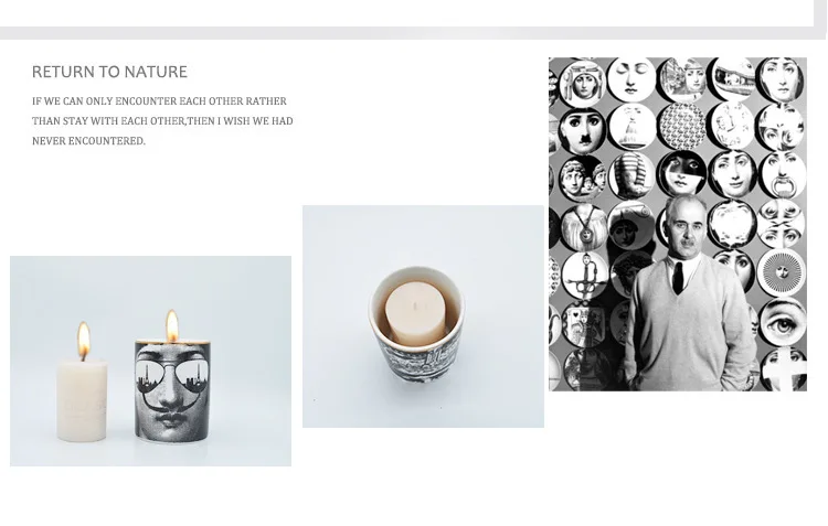 Подсвечник Fornasetti В миланском стиле для домашнего декора классический декор