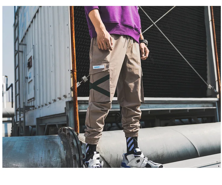 Новинка 2019 мужские брюки в стиле хип хоп карго с карманами уличная одежда