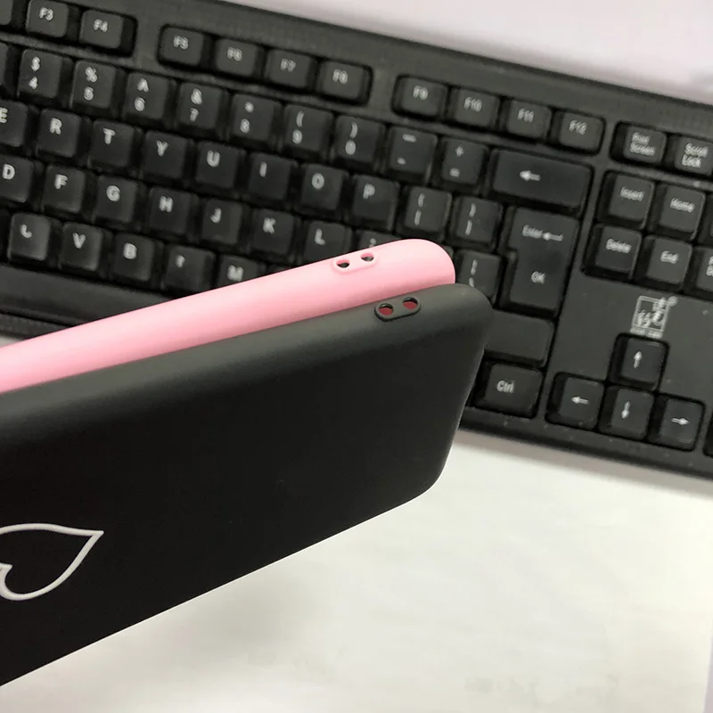 Чехол для телефона с надписью Love Heart Huawei P Smart 5 65 дюйма мультяшный двойной ТПУ