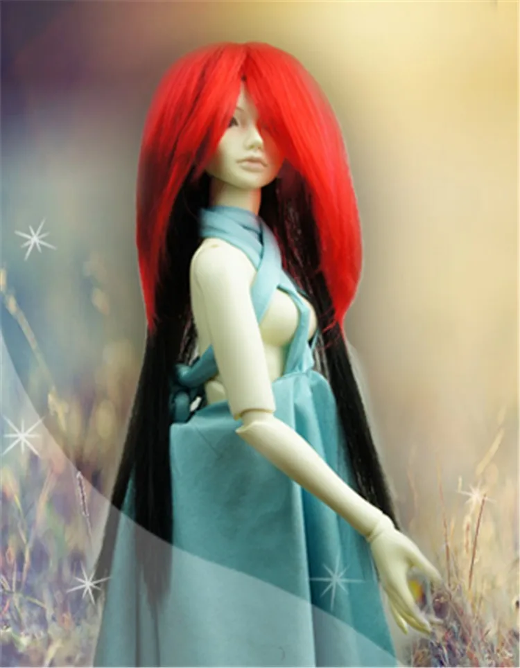 JD106 1/3 красивые длинные куклы парики мягкие Kanekalon волокна BJD парик манга парик Размер 8-9 дюймов 9-10 дюймов кукла аксессуары для волос