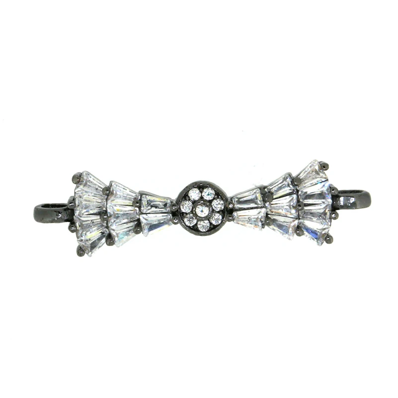 

Wholesale Mix Paved CZ Cubic Zirconia Bowknot Colored Enameled Bow Charm Pendant Connector For Jewelry Making Diy Jewelry