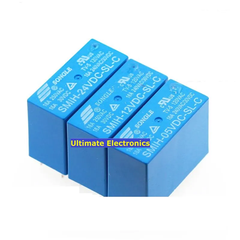 5 шт. 8pin | SMIH-05VDC-SL-C SMIH-12VDC-SL-C SMIH-24VDC-SL-C В 12 24 постоянного тока 16A Электронные