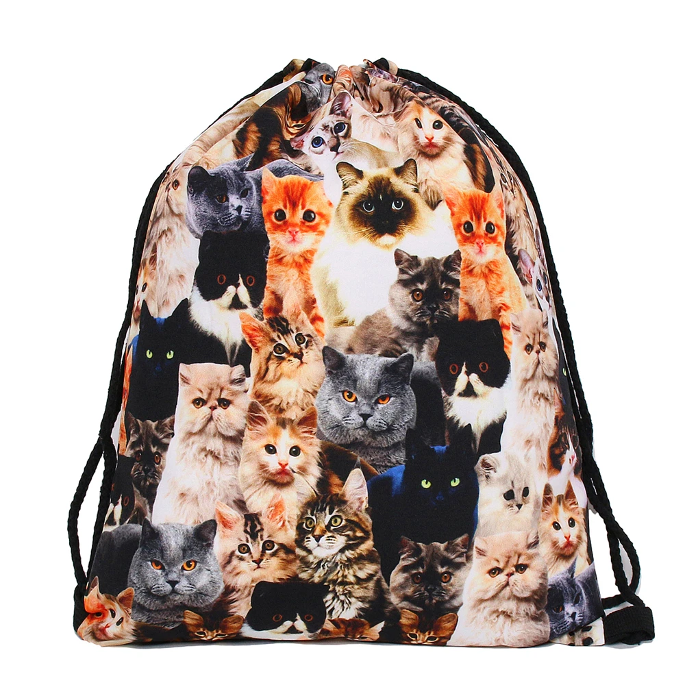 Deanfun женский рюкзак с принтом для пикника mochila feminina harajuku сумка на шнурке мужские