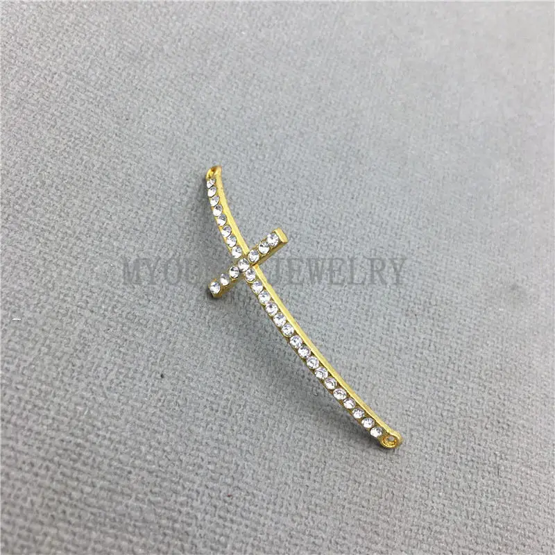 MY0651 стразы крестообразный соединитель для браслета или ожерелья|rhinestone crosses for