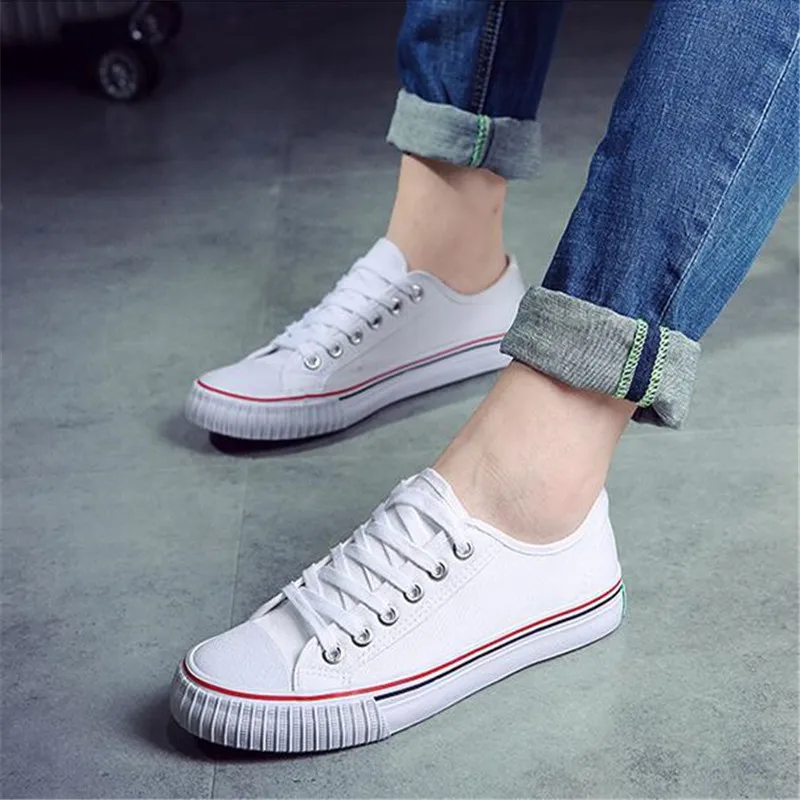 LANSHITINA/брендовая мужская парусиновая обувь классическая модная повседневная