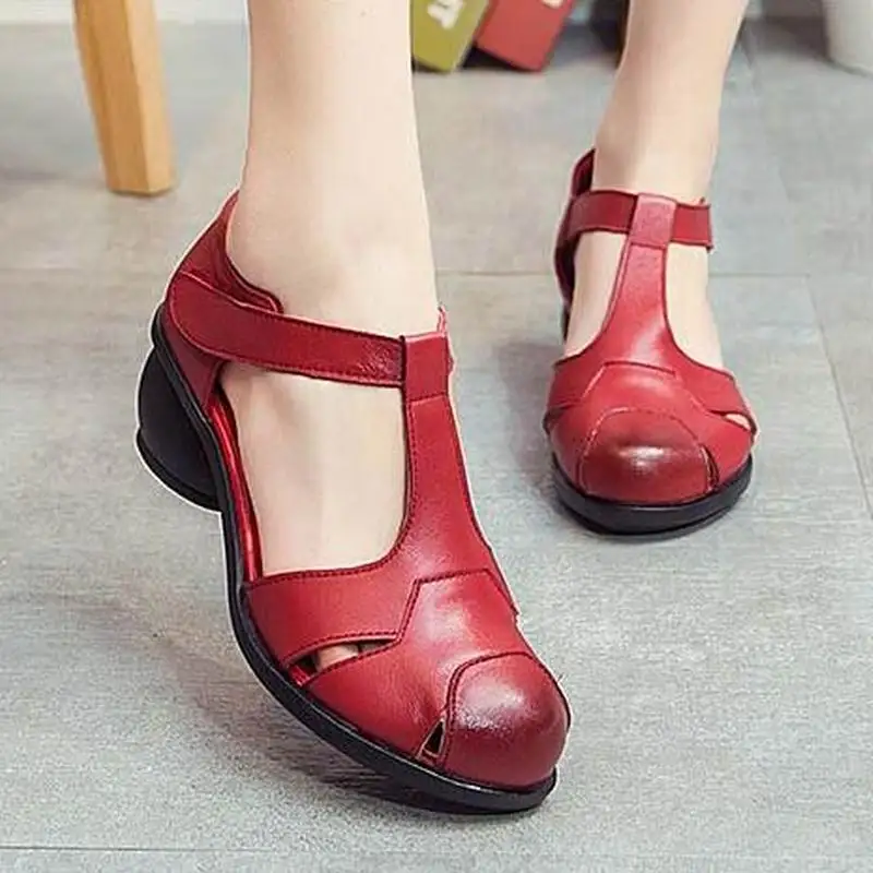 Красивые Летние босоножки женские повседневные удобные сандалии ручной работы