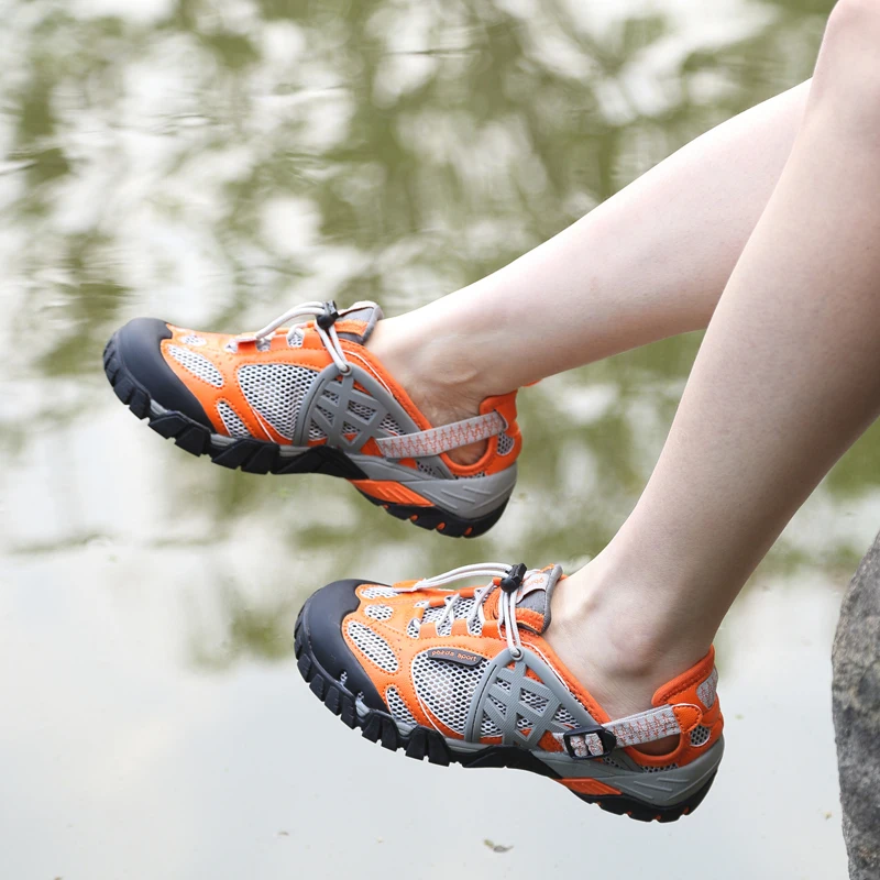 Men's Summer Outdoor Shoes Breathable Hiking Unisex Trekking Sandals Men Climbing Trail Water | Спорт и развлечения