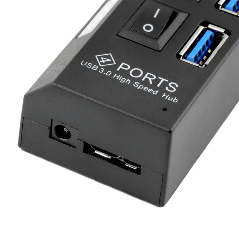 Портативный микро USB концентратор 3 0 Супер скорость 5 Гбит/с 4 порта мини с Separete