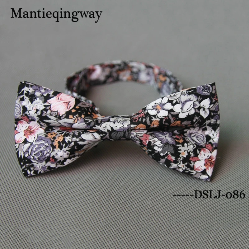 Mantieqingway новый модный фирменный галстук-бабочка Повседневный хлопковый с принтом