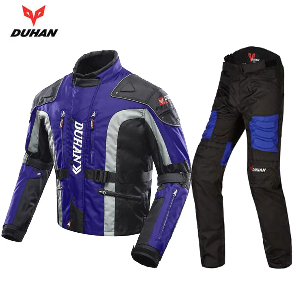 DUHAN мужские 600D оксфордская ткань мотоциклетная куртка и брюки Холодостойкие