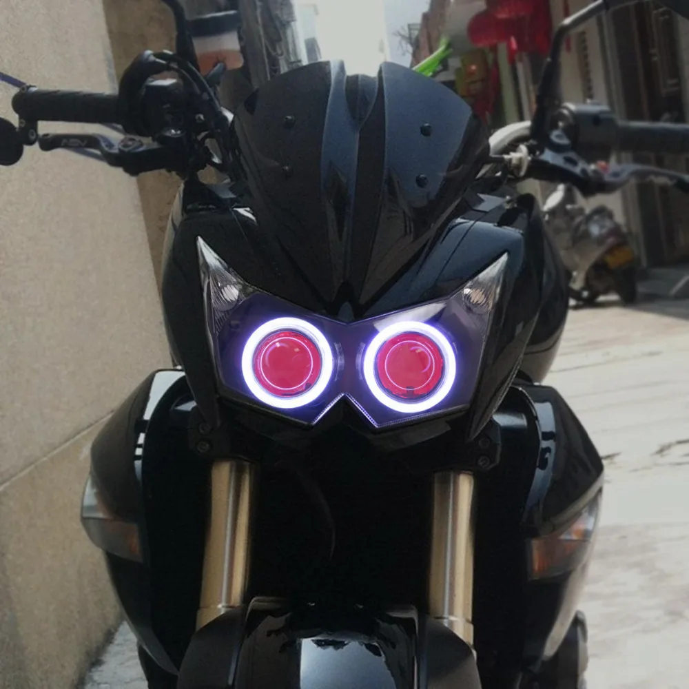 KT Мотоциклов Фара для Kawasaki Z750 2007 2010 Полностью Фары Hid Комплект Frontlamp Ангел Гало