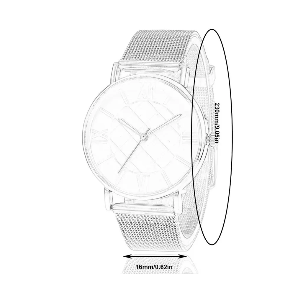 Часы SC196 женские кварцевые с сетчатым браслетом и ремешком|Женские наручные часы|