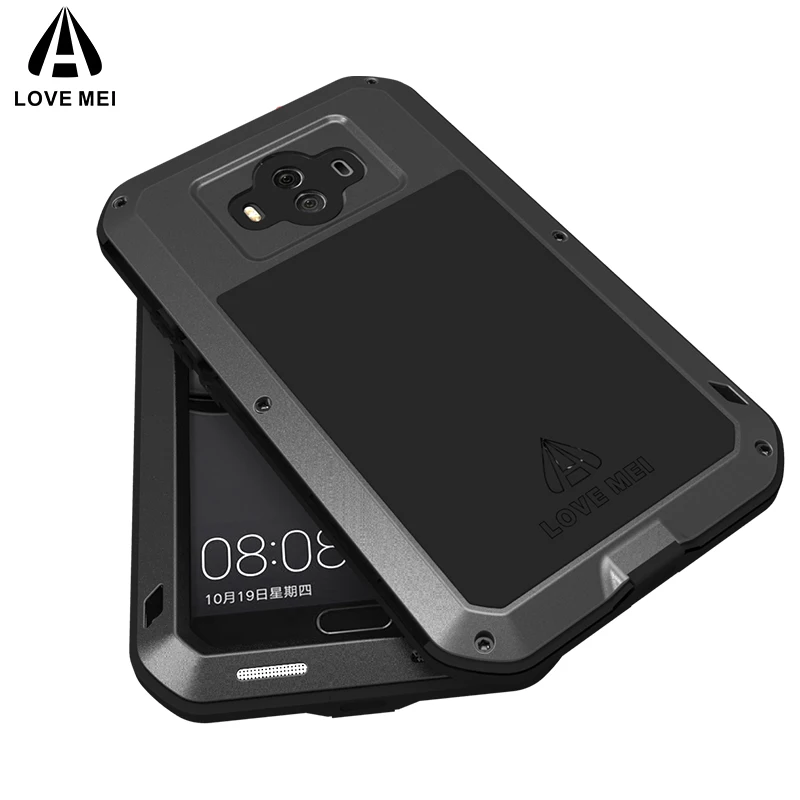 Металлический Чехол Love Mei для Huawei Mate 10 Pro противоударный чехол телефона Прочный с