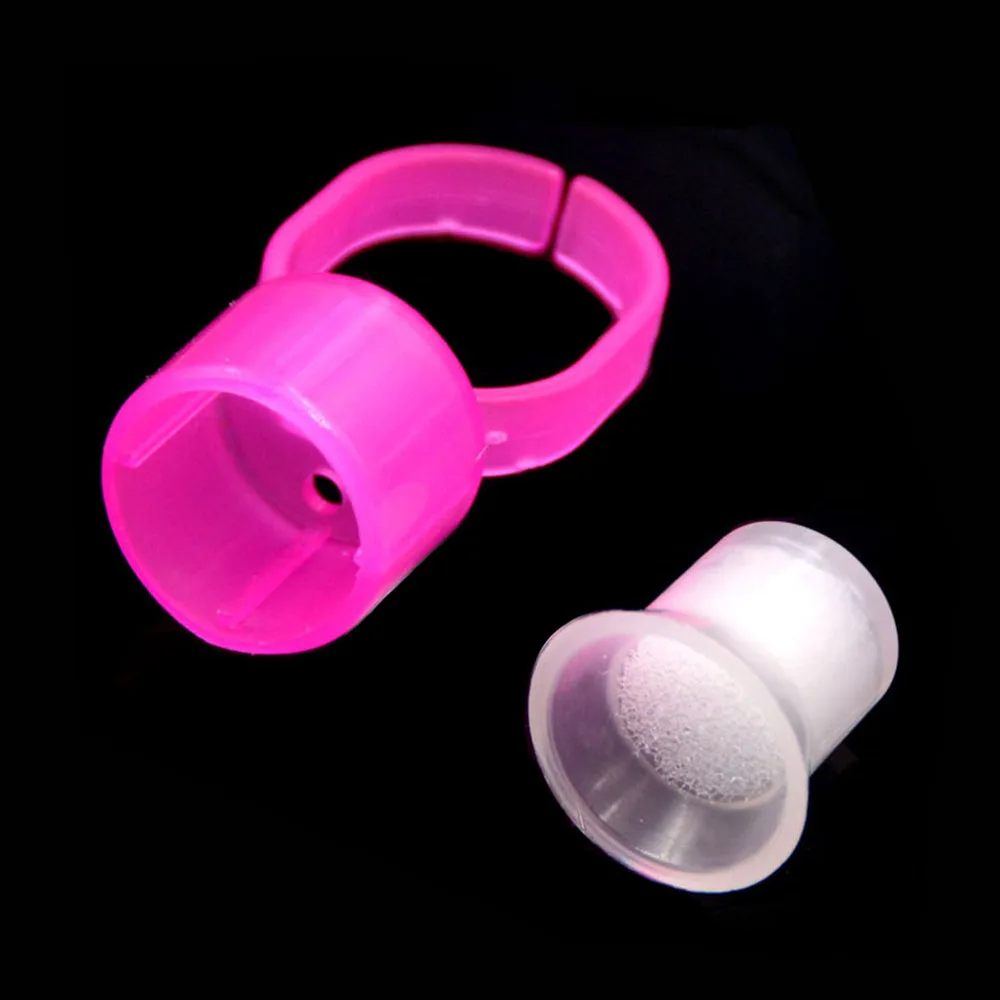 Татуировки пигментные кольцевые чашки 100 шт одноразовые держатели Перманентный