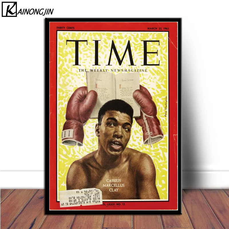 Плакат Muhammad Ali King Boxer мотивационные плакаты и принты на холсте настенная художественная картина для гостиной домашний декор