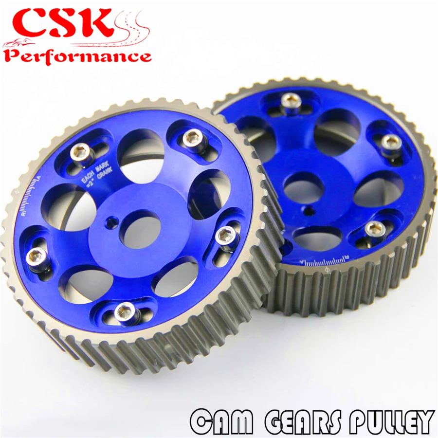 Комплект регулируемых шестеренок для Toyota Supra 1JZ 1JZGTE 2JZ 2JZGTE синий 2 шт.|pulley kit|cam