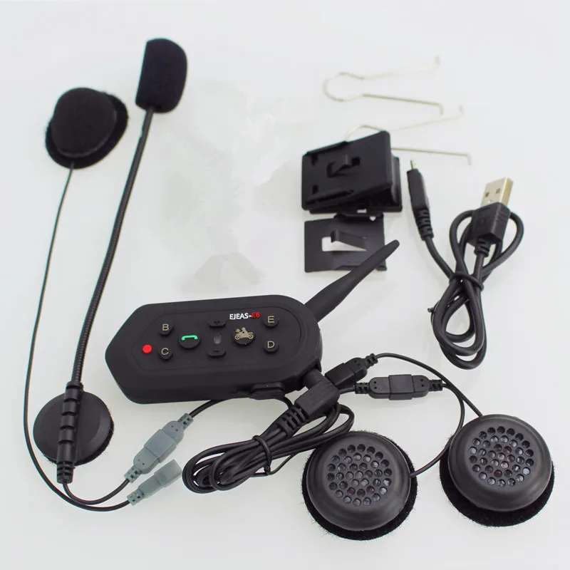 Домофон EJEAS E6 для мотоцикла 2 шт.|interphone bluetooth intercom|motorcycle intercombluetooth intercom |