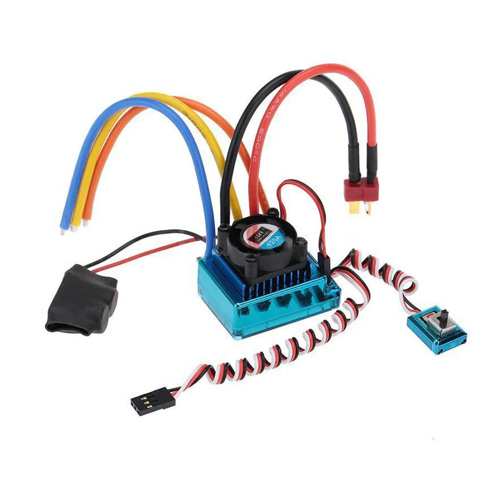120A сенсорный Бесщеточный Регулятор скорости ESC для RC автомобиль грузовик Гусеничный