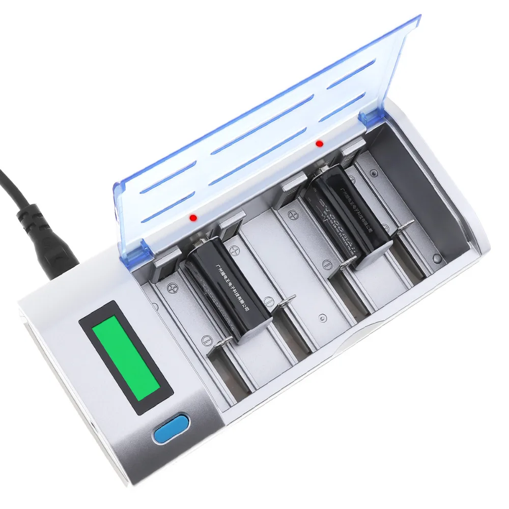PALO 4 слота ЖК дисплей смарт зарядное устройство защита от перегрева для Ni MH NI CD AA AAA
