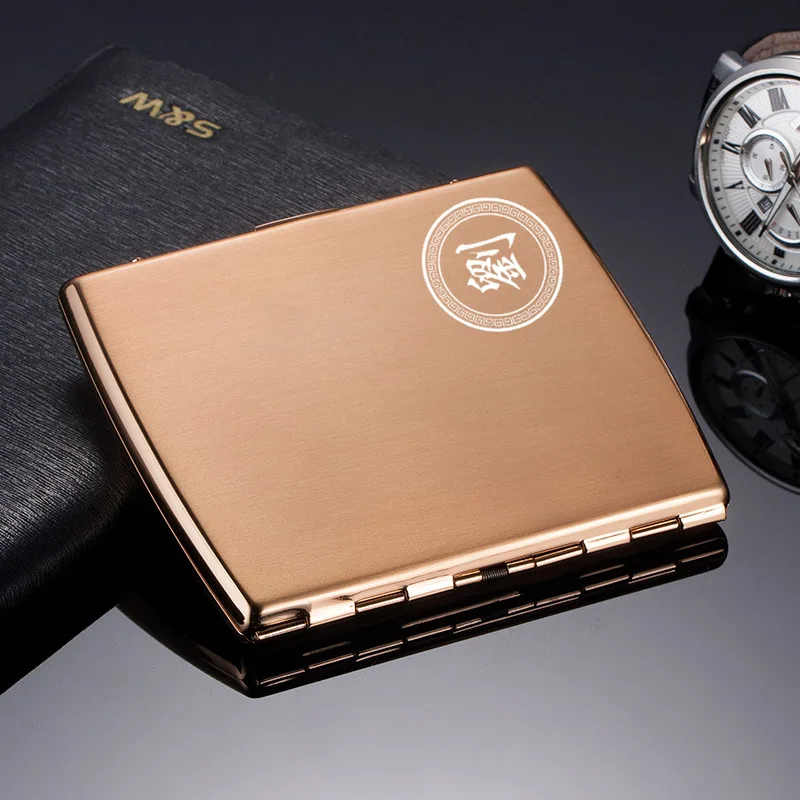 

Lighters and Smoking Accessories, Metal cover, portable moisture proof, sealed mini cigarette box,