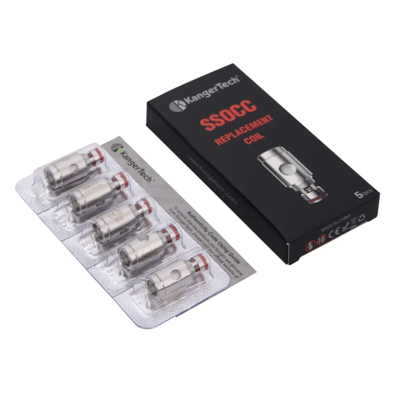 5 шт./лот Kanger SSOCC катушка 0.15ом/0.2ом/0.5ом/1.2ом/1.5ом/1.5ом/Ni200 для испарителя Nebox/Subvod |