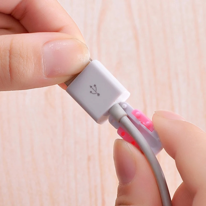 10 шт. протектор USB кабеля для наушников пластиковый шнур защита провода намотка